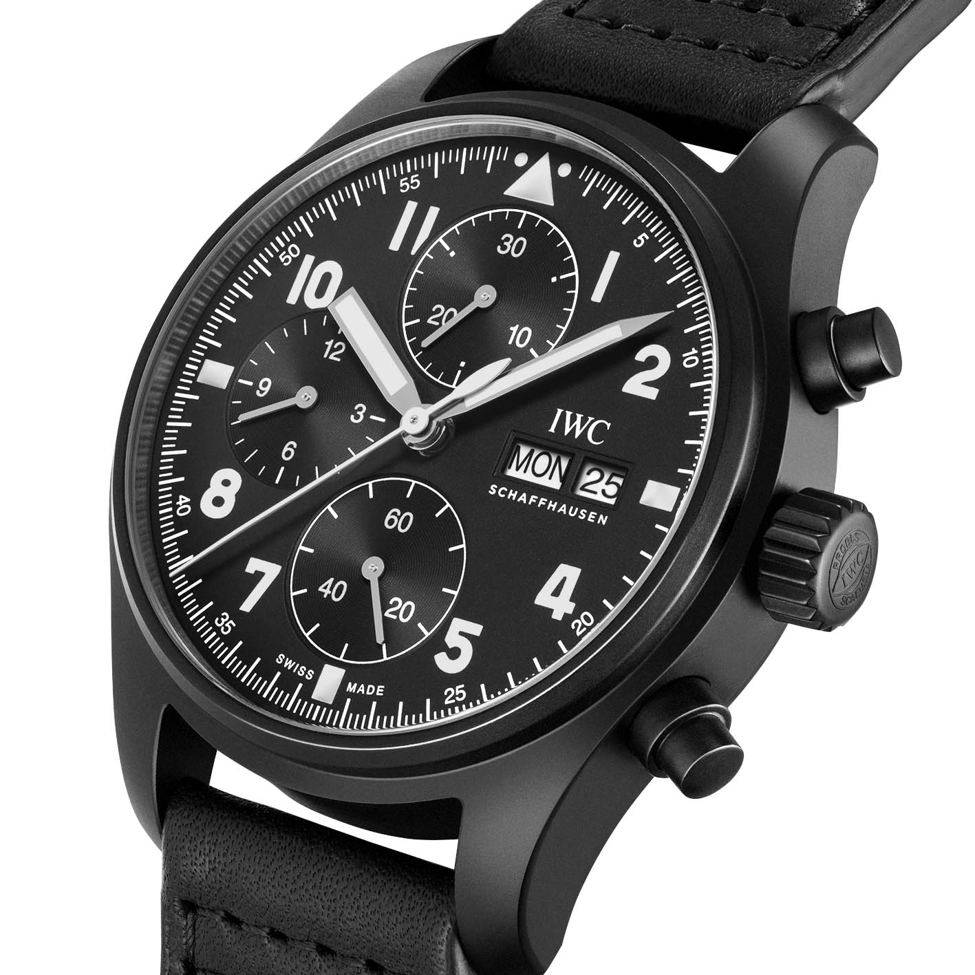 IWC IW387905 Pilots Watch Chronograph Tribute to 3705 side timeandwatches.pl