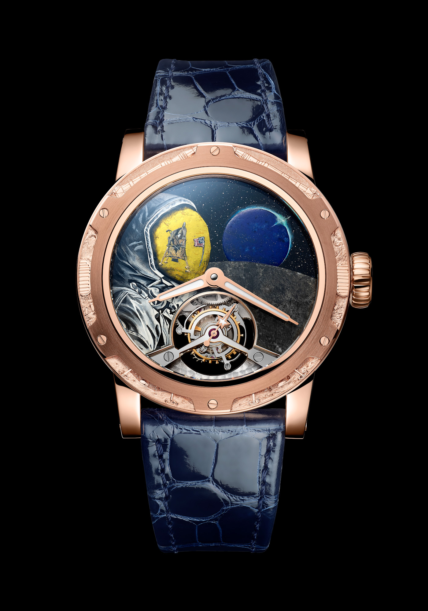 Louis Moinet Moon Race Man on the Moon 1966 timeandwatches.pl