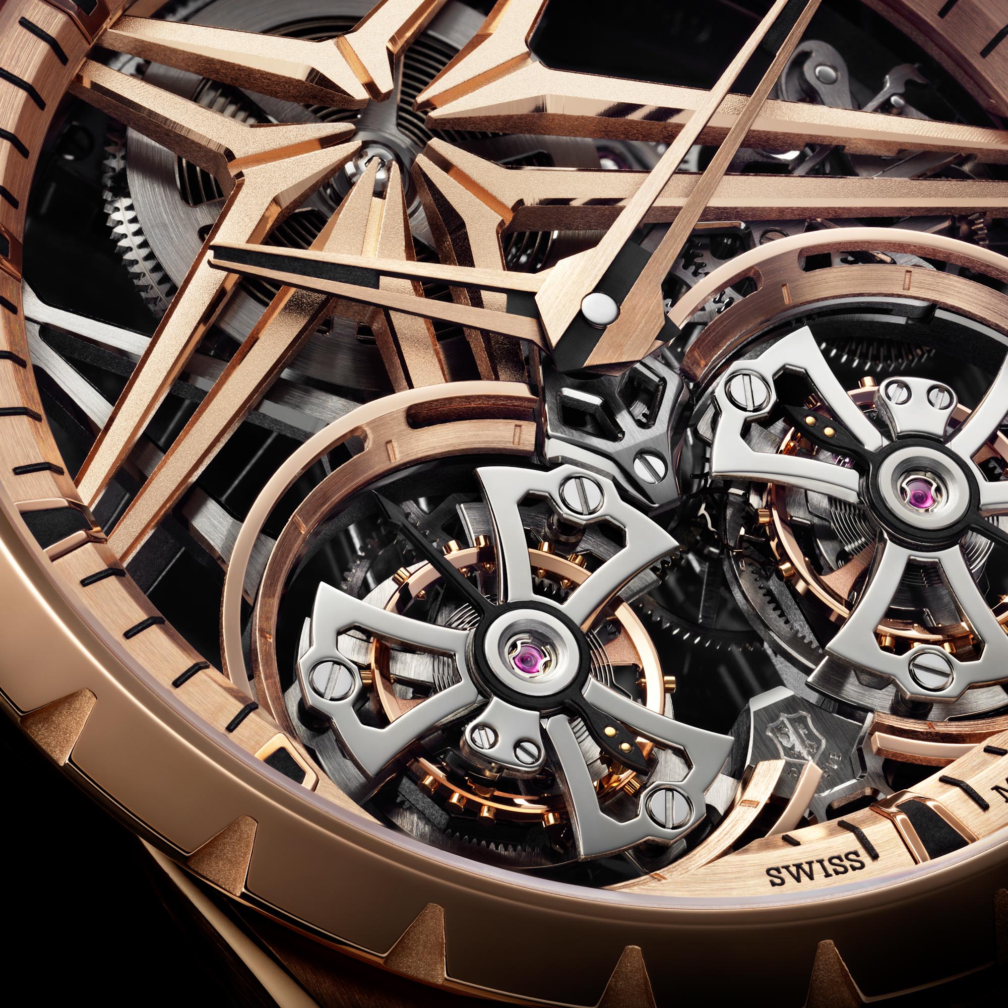 Roger Dubuis Excalibur Skeleton Double Flying Tourbillon timeandwatches.pl