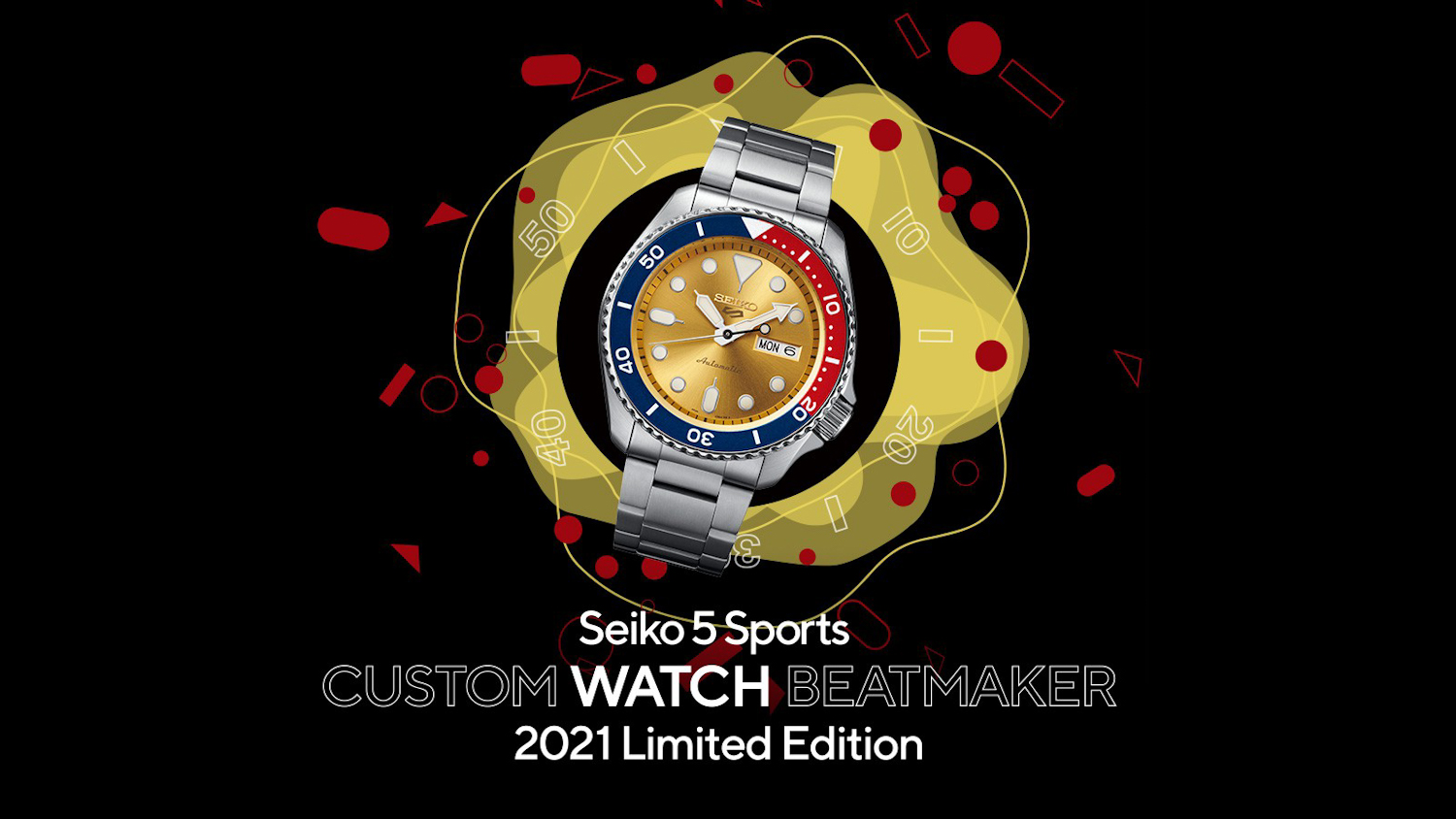 Seiko 5 Sports Custom Watch Beatmaker timeandwatches.pl