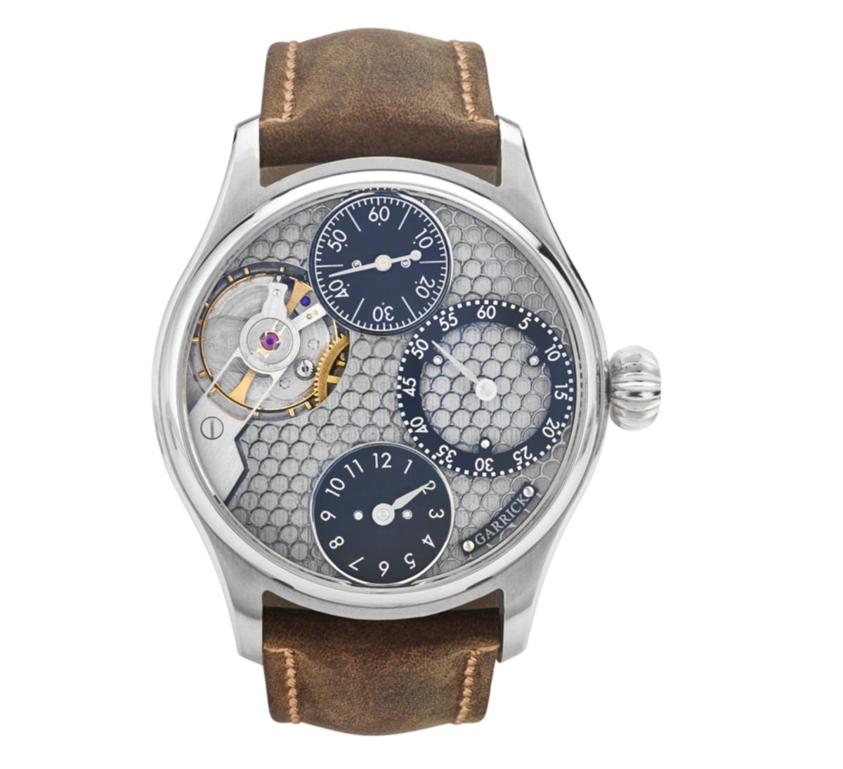 Garrick Regulator with Engine-Turned Dial