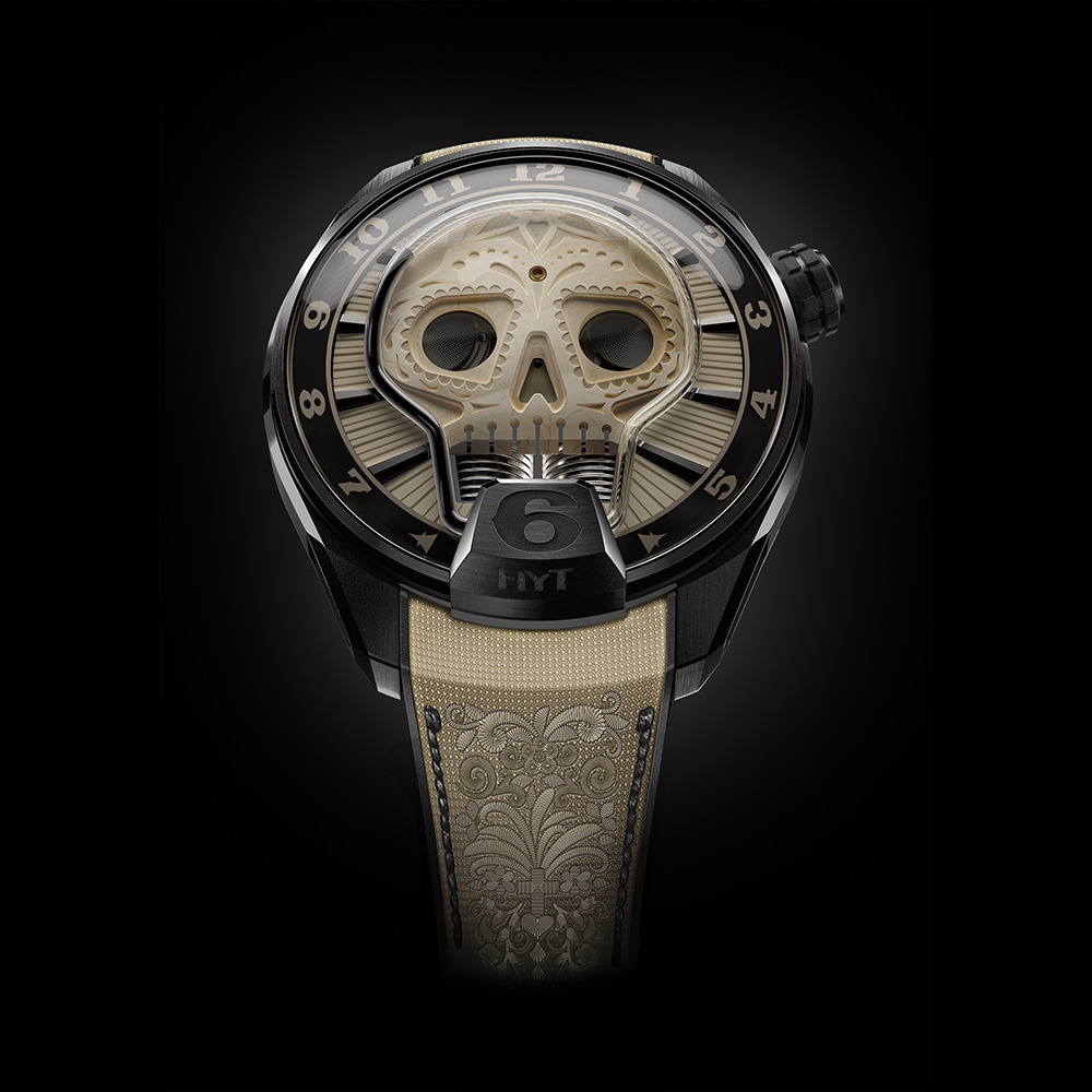 HYT Skull Vida - jeden z pięciu,z czaszką z kości mamuta. timeandwatches.pl