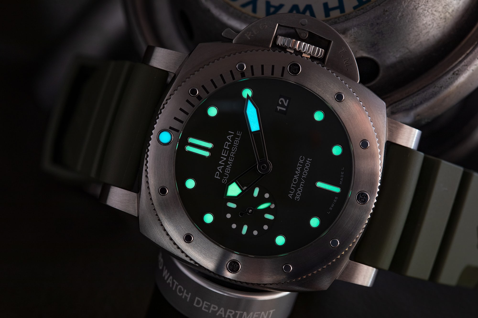 Panerai Submersible Verde Militare PAM01055