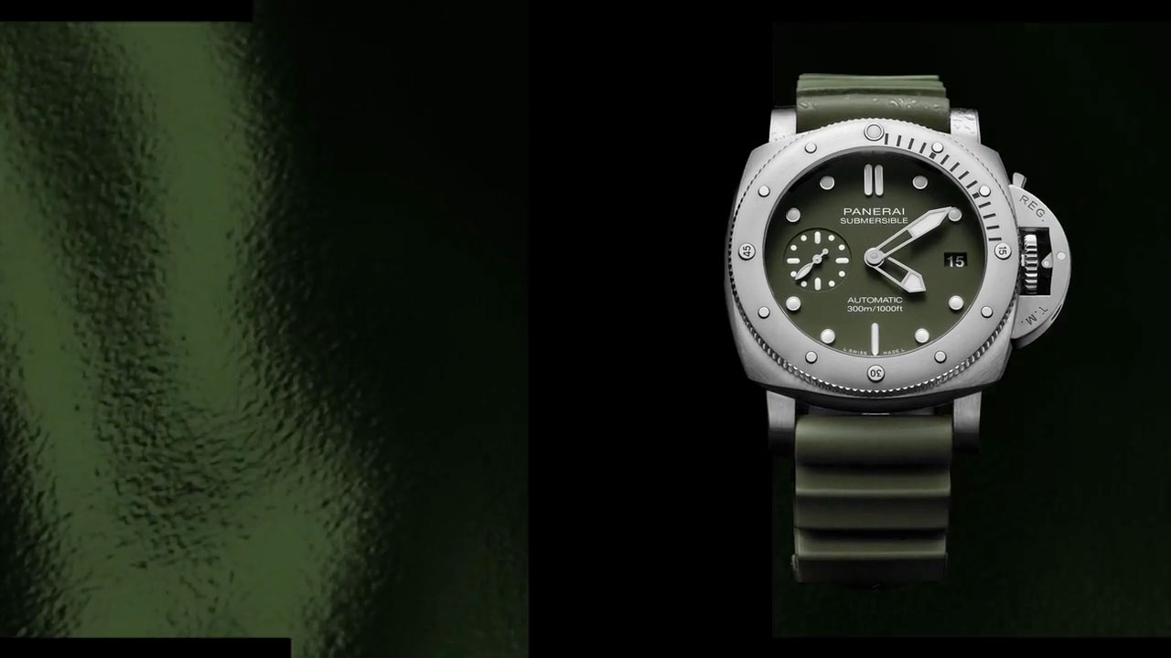 Panerai Submersible Verde Militare PAM01055