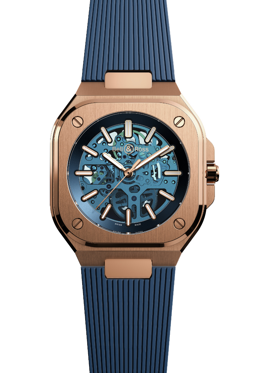 Timeandwatches.pl Bell & Ross BR05 Skeleton Gold Blue