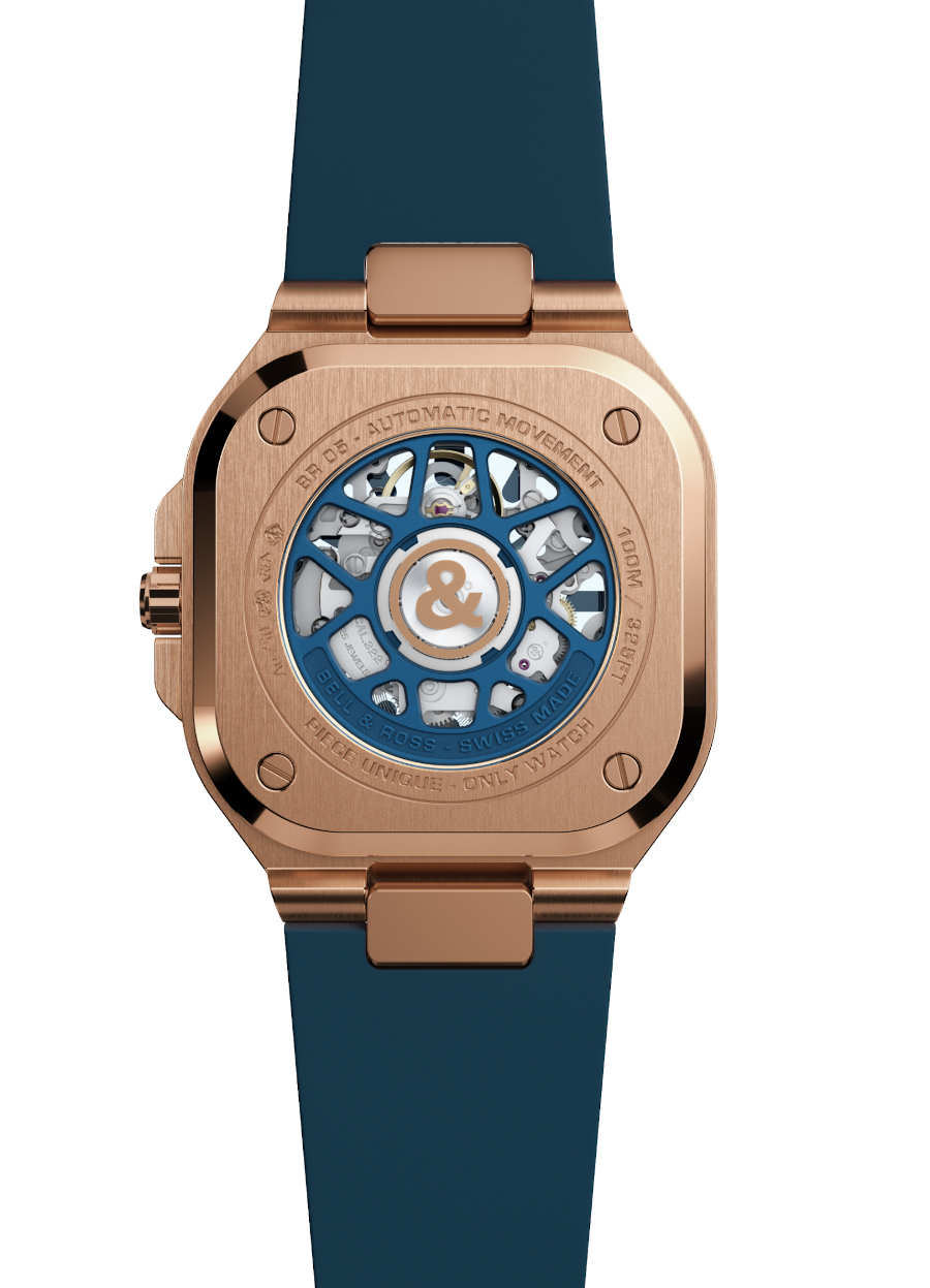 Timeandwatches.pl Bell & Ross BR05 Skeleton Gold Blue