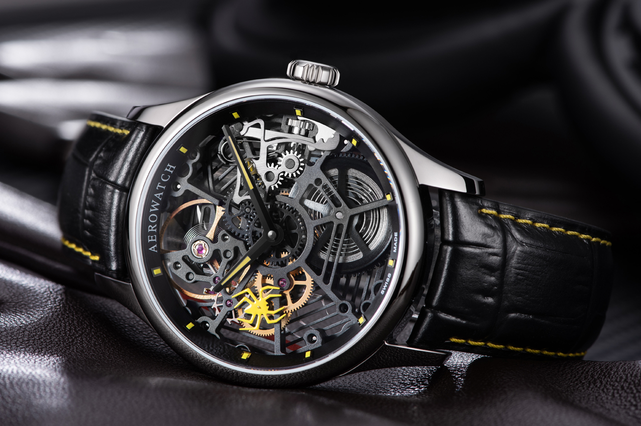 Aerowatch Renaissance Skeleton SPIDER 50981 AA22 timeandwatches.pl