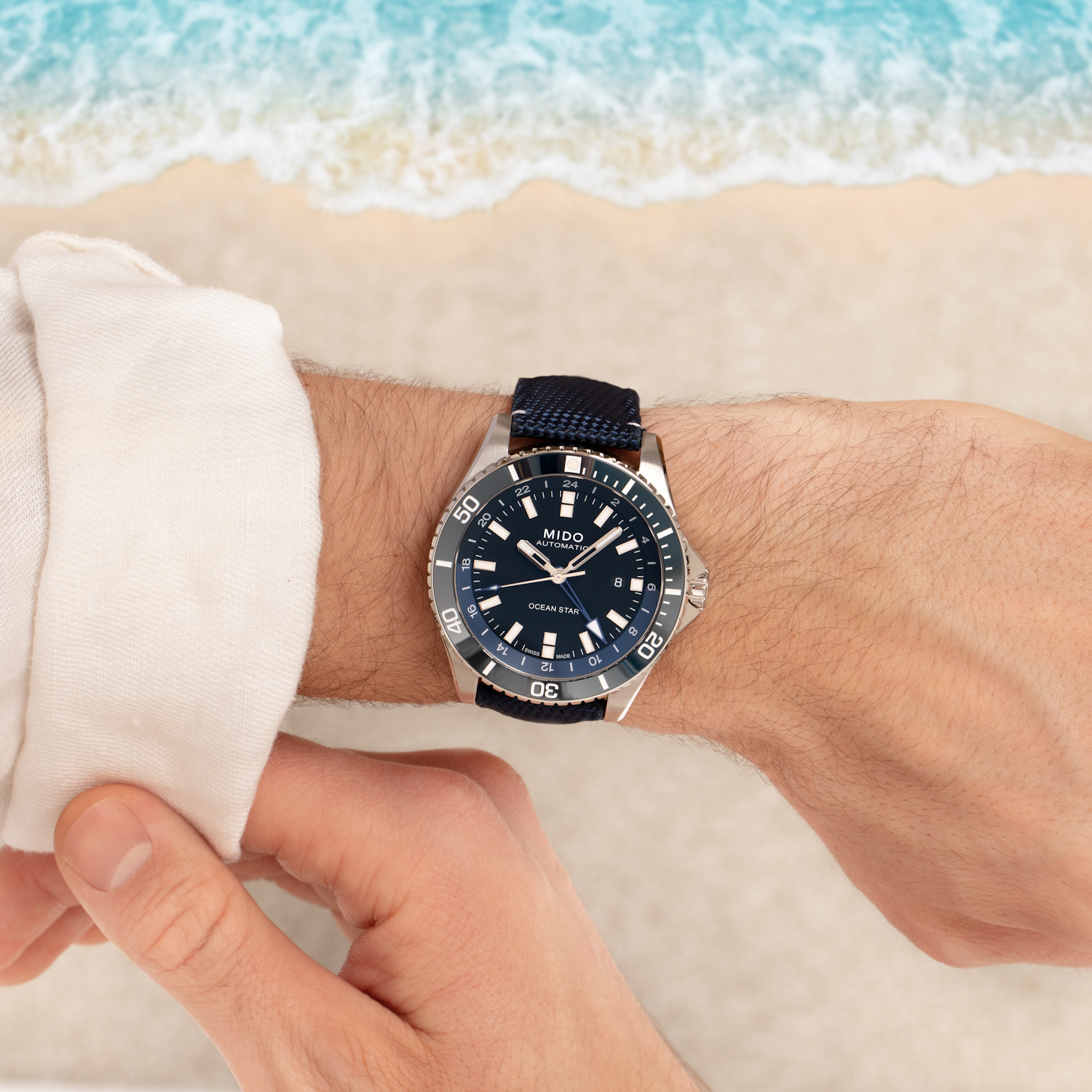 Mido Ocean Star GMT Timeandwatches.pl