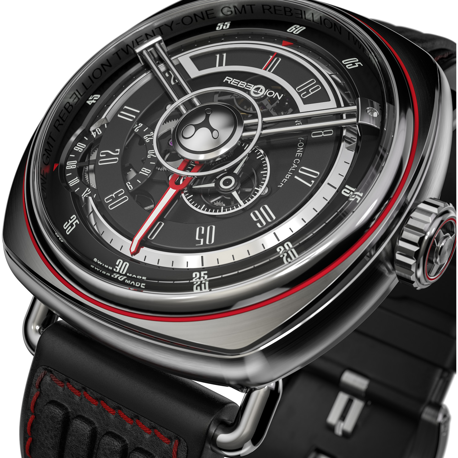 rebellion timepieces twenty-one GMT timeandwatches.pl