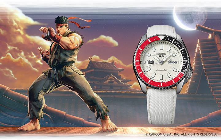 Seiko 5 Sports x Street Fighter V SRPF19 Ryu timeandwatches.pl