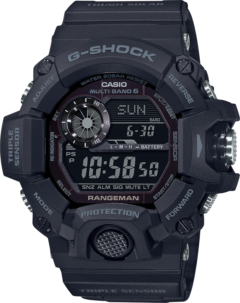 Casio G-Shock Mudmaster i Rangeman, na czarno