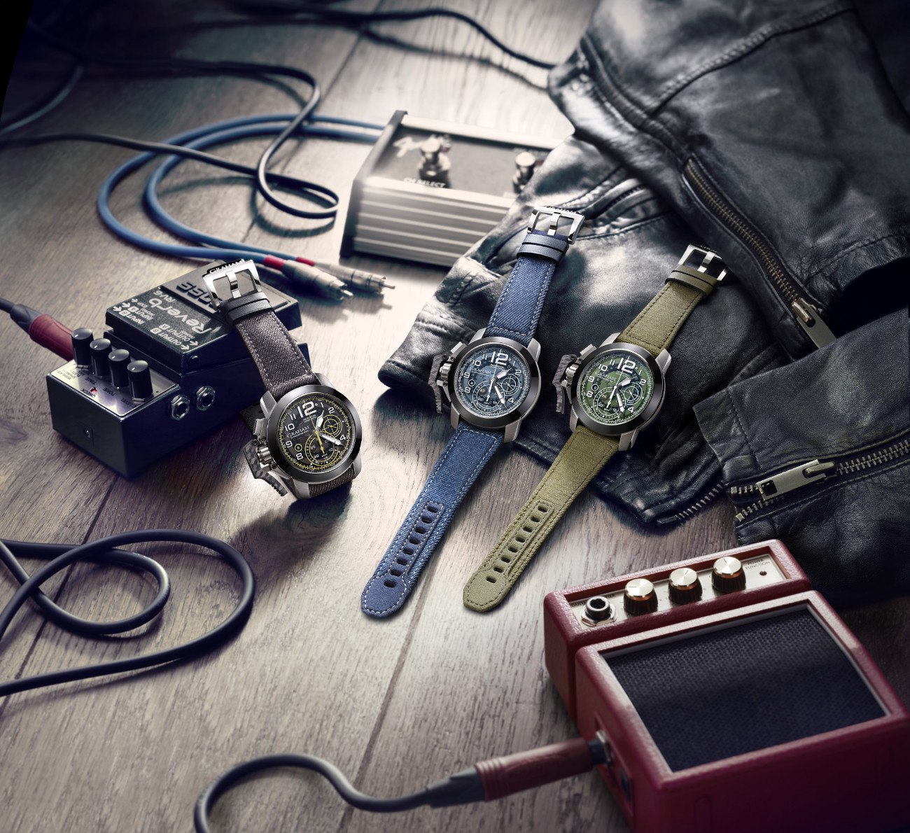 Graham Chronofighter Target Denim Collection | timeandwatches.pl