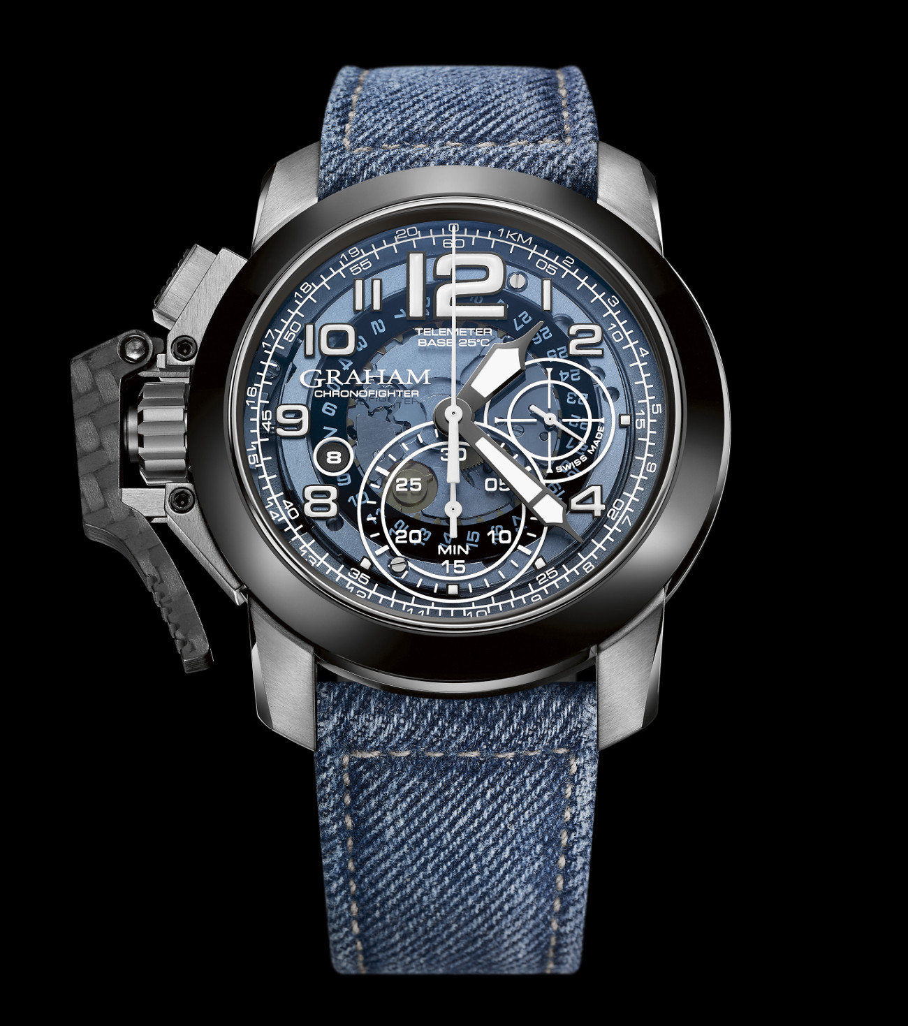 Graham Chronofighter Target Denim Collection | timeandwatches.pl