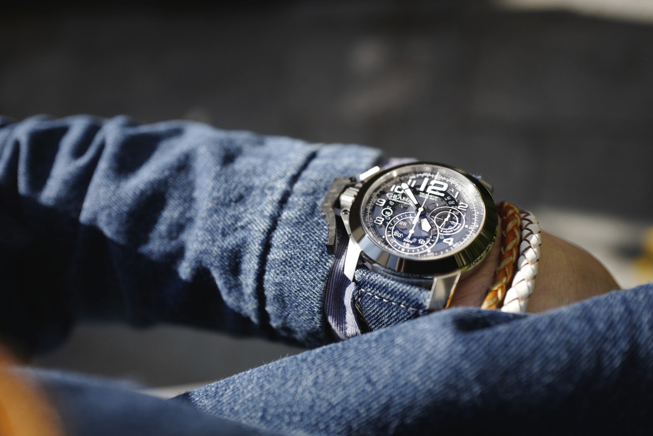 Graham Chronofighter Target Denim Collection | timeandwatches.pl