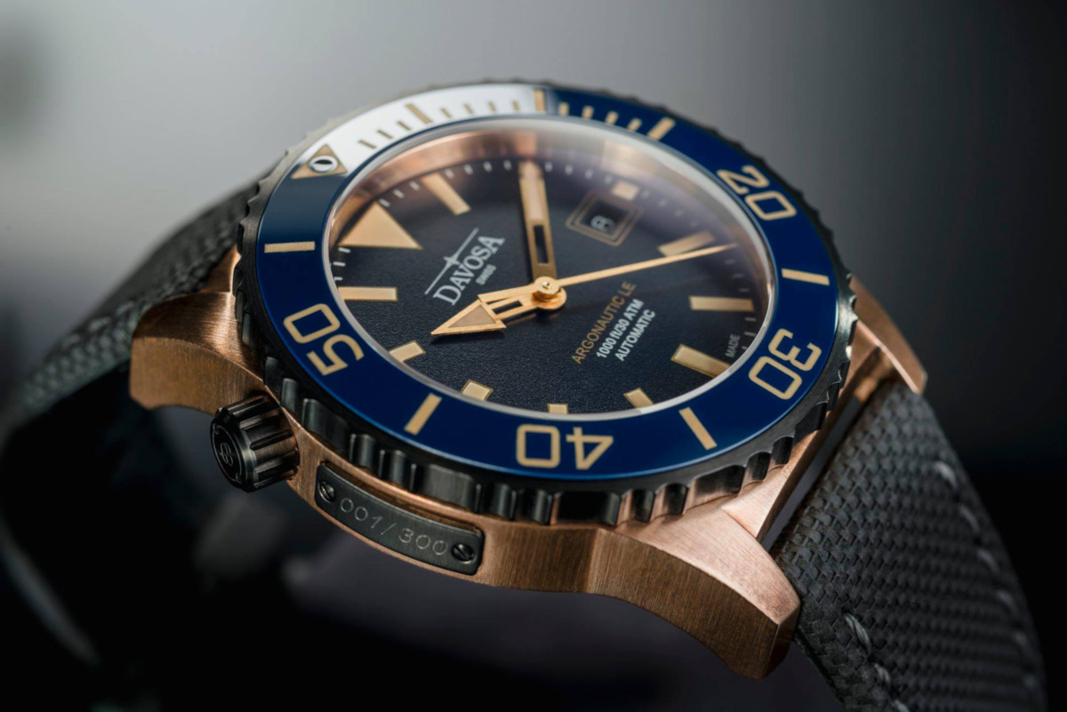 Davosa Argonautic Bronze - limitowany model w kopercie z brązu