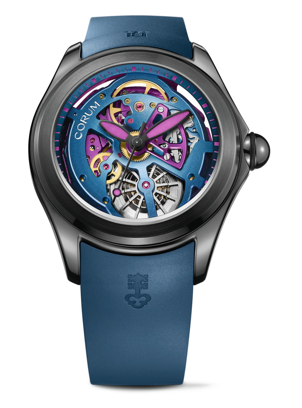 Corum Bubble 47 Squelette - kolorowa 