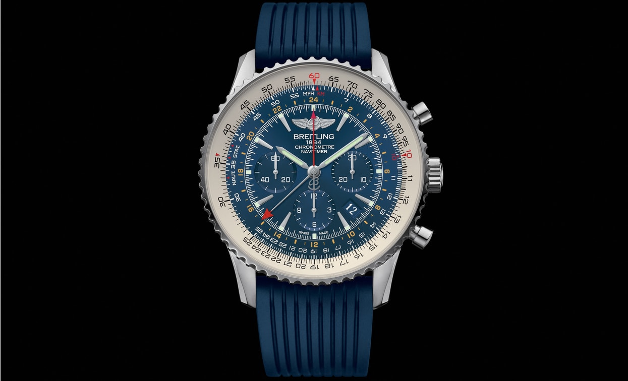 Breitling Navitimer GMT Aurora Blue