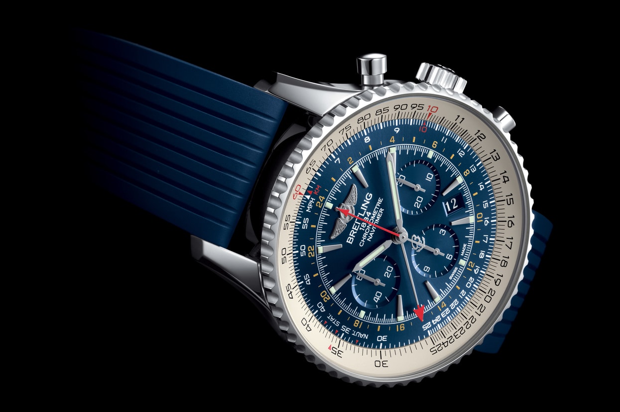 Breitling Navitimer GMT Aurora Blue